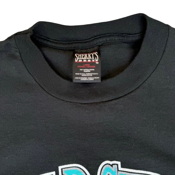 Vintage 1997 Florida Marlins World Series Champions T-Shirt Men L Black Tee MINT - Picture 10 of 10